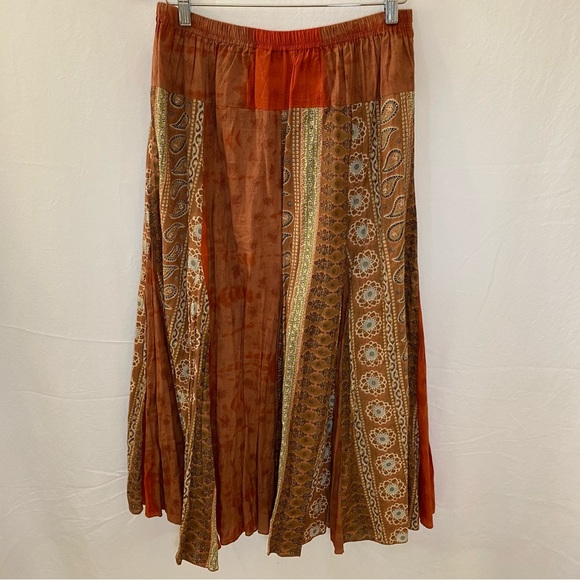 Denim 24/7 Skirts Boho Broomstick Skirt Size 6w Poshmark